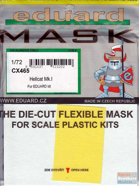 EDUCX465 1:72 Eduard Mask - Hellcat Mk.I (EDU kit)