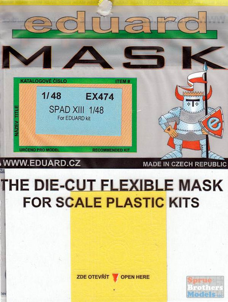 EDUEX474 1:48 Eduard Mask - Spad XIII (EDU kit)
