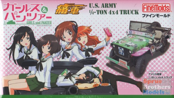 FNM41103 1:20 Fine Molds US Army 1/4-ton 4x4 Truck 'Girls and Panzer"
