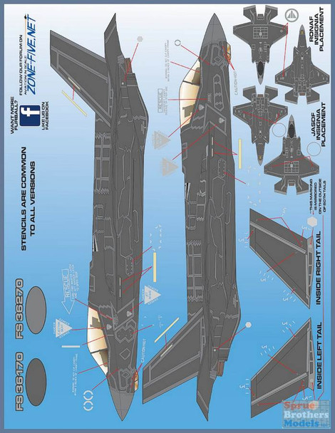 FUR32003 1:32 Furball Aero Design F-35A Lightning II Anthology "Big Scale Lightning II's"