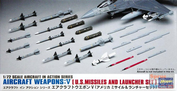 HAS35009 1:72 Hasegawa Weapons Set V - US Missiles and Launchers