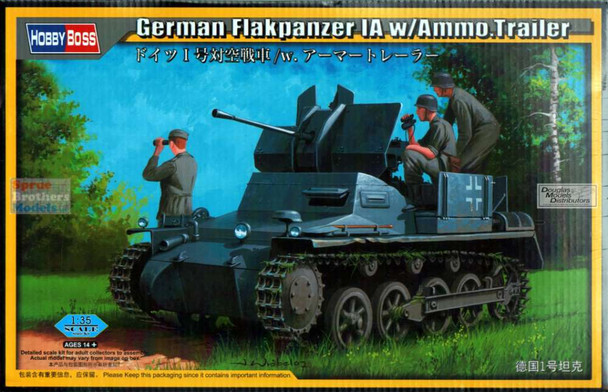 HBS80147 1:35 Hobby Boss German Flakpanzer IA with Ammo Trailer