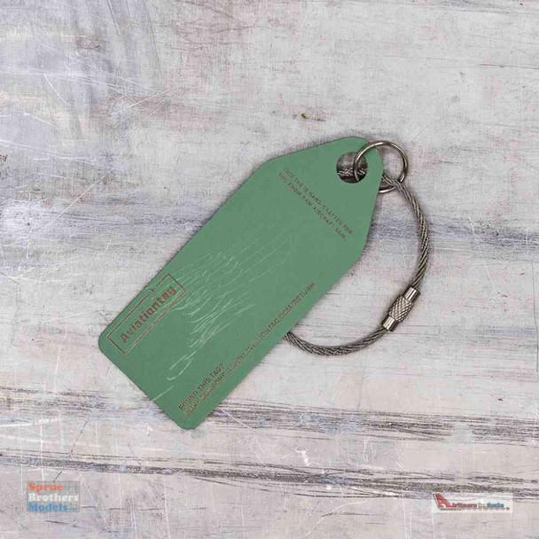 AVT063 AviationTag Airbus A319 (Germania) Reg #D-ASTZ White Original Aircraft Skin Keychain/Luggage Tag/Etc With Lost & Found Feature