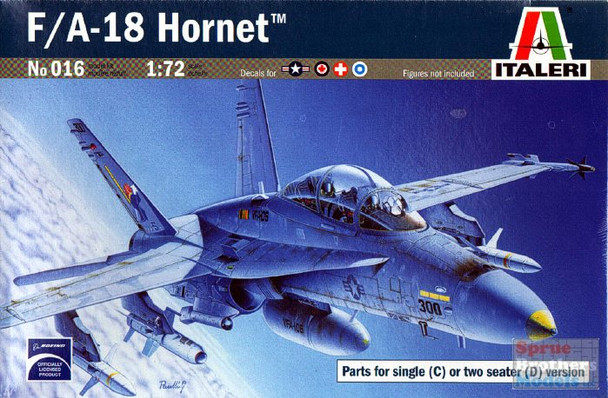 ITA0016 1:72 Italeri F-18C F-18D Hornet