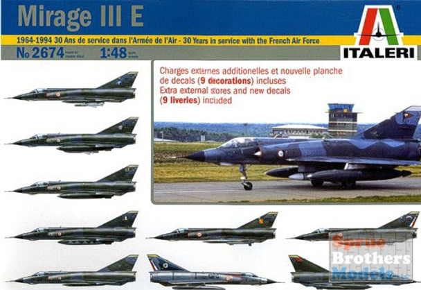 ITA2674 1:48 Italeri Mirage III E #2674