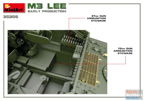 MIA35206 1:35 Miniart M3 Lee Early Production [Interior Kit]