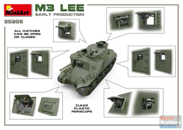 MIA35206 1:35 Miniart M3 Lee Early Production [Interior Kit]