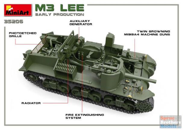 MIA35206 1:35 Miniart M3 Lee Early Production [Interior Kit]