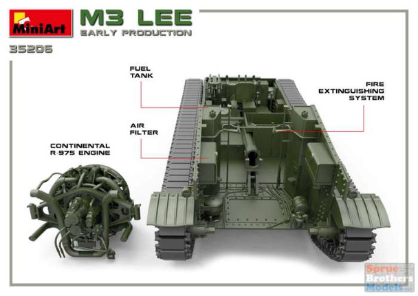 MIA35206 1:35 Miniart M3 Lee Early Production [Interior Kit]