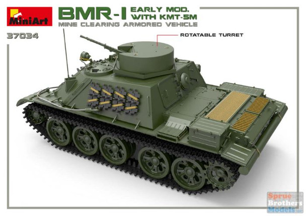 MIA37034 1:35 Miniart BMR-1 Early Mod with KMT-5M Mine Clearing Armored Vehicle