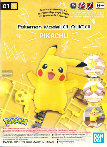 BAN2541922 Bandai Pokemon Model Club Kit QUICK - Pikachu