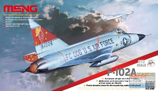 MNGDS003 1:72 Meng F-102A Case X Delta Dagger - Sprue Brothers