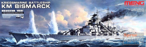 MNGPS003 1:700 Meng German Battleship Bismarck