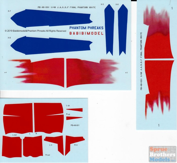 PPD48001 1:48 Phantom Phreaks Decals - F-4EJ Phantom II JASDF Final White Phantom