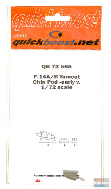 QBT72565 1:72 Quickboost F-14A F-14B Tomcat Chin Pod Early (HAS kit)