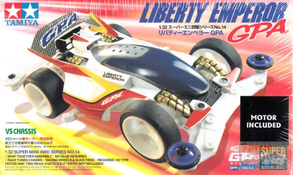 TAM19514 1:32 Tamiya Liberty Emperor GPA Mini 4WD - Sprue Brothers