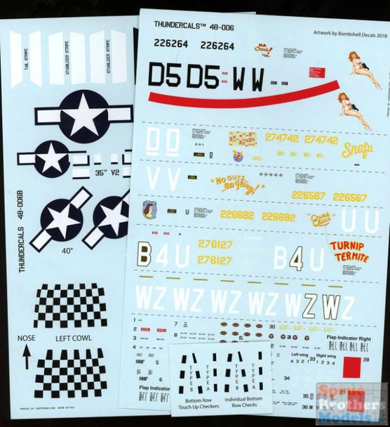 TCA48006 1:48 Thundercals P-47D Thunderbolt ETO Part 1