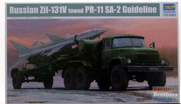 TRP01033 1:35 Trumpeter Russian Zil-131V Towed PR-11 SA-2 Guideline