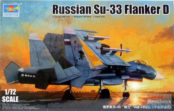 TRP01678 1:72 Trumpeter Russian Su-33 Flanker D