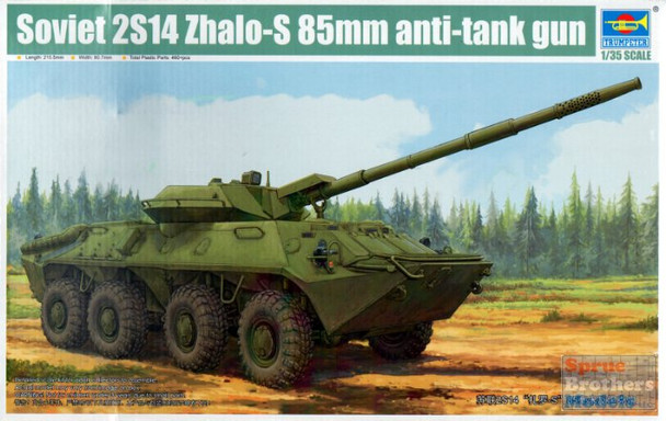 TRP09536 1:35 Trumpeter Soviet 2S14 Zhalo-S 85mm Anti-Tank Gun