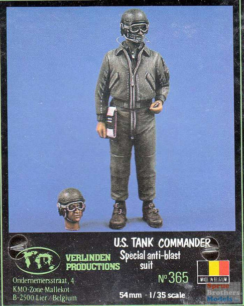 VER0365 1:35 Verlinden Figure - US Tank Commander Special Anti Blast Suit