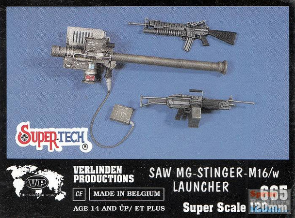 VER0665 120mm Verlinden SAW / MG-Stinger / M16 with Launcher