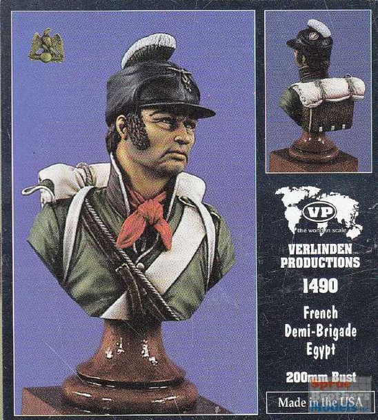 VER1490 200mm Verlinden Bust - French Demi-Brigade Egypt