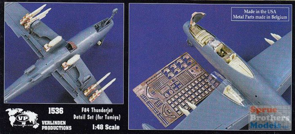 VER1536 1:48 Verlinden F-84 Thunderjet Detail Set (TAM kit)