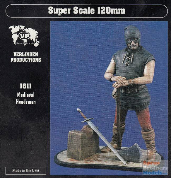 VER1611 120mm Verlinden Figure - Medieval Headsman