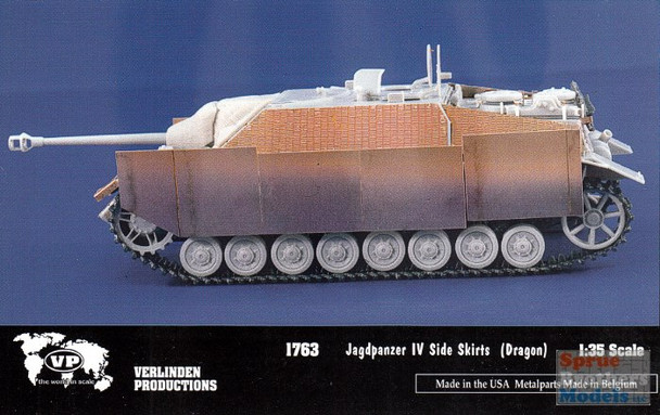 VER1763 1:35 Verlinden Jagdpanzer IV Side Skirts (DML kit)