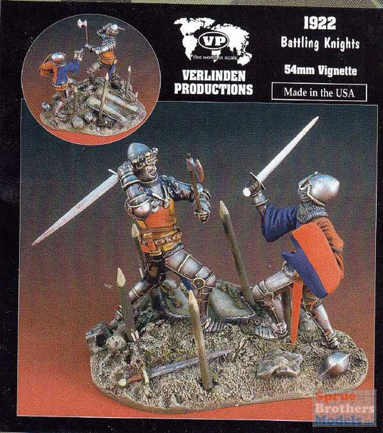 VER1922 54mm Verlinden Vignette - Battling Knights