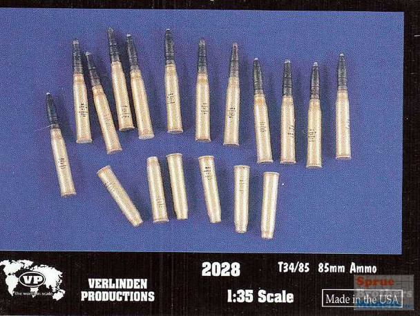 VER2028 1:35 Verlinden T-34/85 85mm Ammo