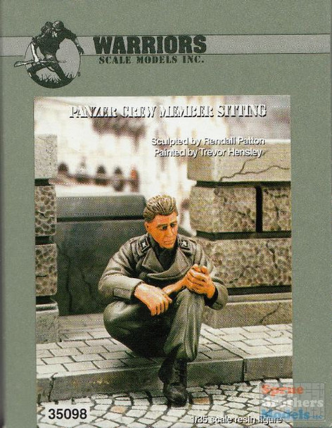 WAR35098 1:35 Warriors Sitting Panzer Crewman Figure