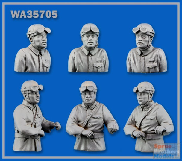 WARN35705 1:35 Warriors Scale Models Figures: Japanese Tank Crew 'Summer Dress' (2 partial figures)