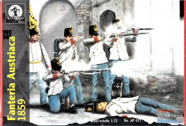 WAT017 1:72 Waterloo Fanteria Austriaca 1859 Set