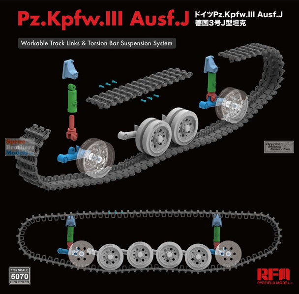 RFMRM5070 1:35 Rye Field Model Panzer Pz.Kpfw.III Ausf.J