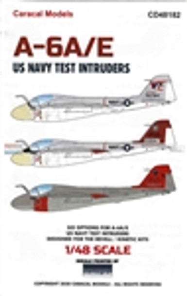 CARCD48182 1:48 Caracal Models Decals - A-6A A-6E Test Intruders