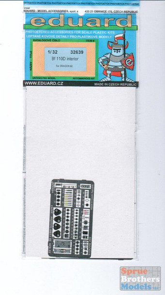 EDU32639 1:32 Eduard Color PE - Bf110D Interior Detail Set (DRA kit) #32639 EDU32639 1:32 Eduard Color PE - Bf110D Interior Detail Set (DRA kit) #32639