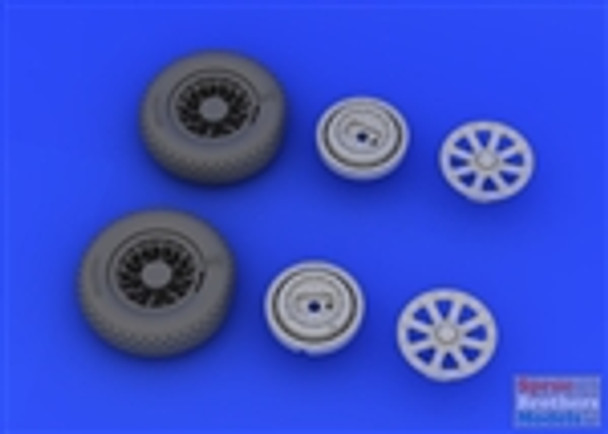 EDU632019 1:32 Eduard Brassin F4U-1 Corsair Wheels Set (TAM kit)