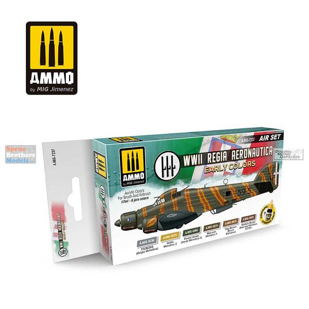 AMM7237 AMMO by Mig Paint Set - WWII Regia Aeronautica Early Colors