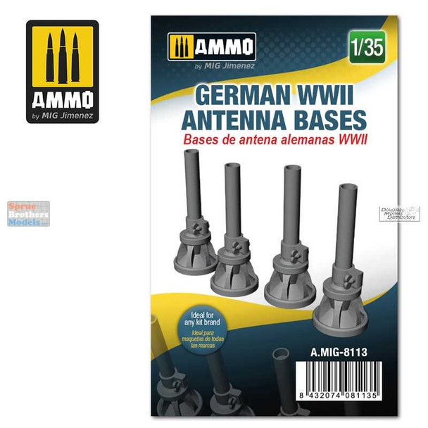 AMM8113 1:35 AMMO by Mig German WWII Antenna Bases