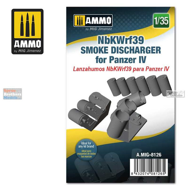 AMM8126 1:35 AMMO by Mig NbKWrf39 Smoke Discharger for Panzer IV