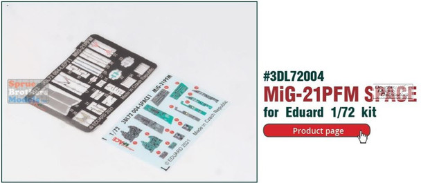 EDU3DL72004 1:72 Eduard SPACE - MiG-21PFM Fishbed (EDU kit)