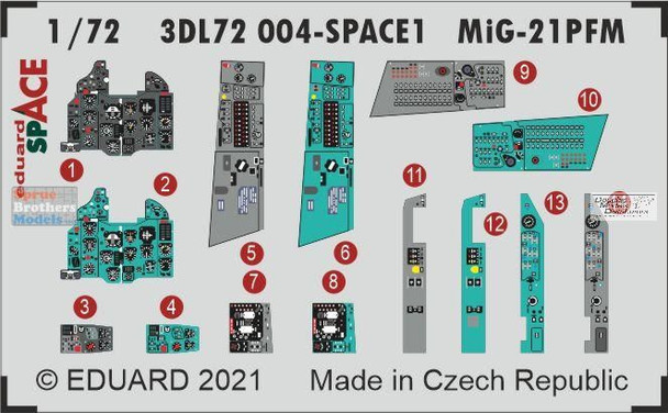 EDU3DL72004 1:72 Eduard SPACE - MiG-21PFM Fishbed (EDU kit)