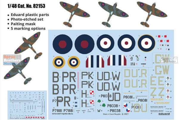 EDU82153 1:48 Eduard Spitfire Mk.IIa ProfiPACK