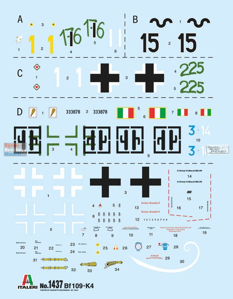 ITA2805 1:48 Italeri Bf109K-4