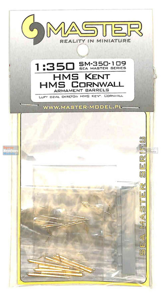 MASSM350109 1:350 Master Model HMS Kent HMS Cornwall Gun Barrels Set