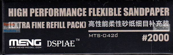 MNGMTS042D Meng High Performance Flexible Sandpaper - Extra Fine Refill Pack #2000 Grit