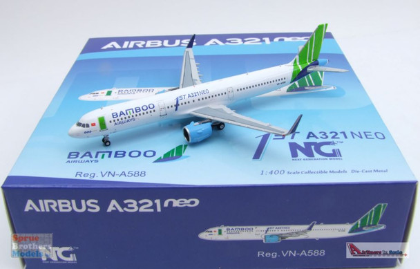 NGM13026 1:400 NG Model Bamboo Airways Airbus A321neo Reg #VN-A588 '1st A321neo' (pre-painted/pre-built)