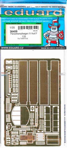 EDU36459 1:35 Eduard PE - Panzer IV Ausf.F Detail Set (TAM kit)